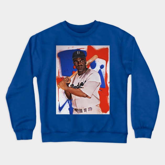 Jackie Robinson Crewneck Sweatshirt by BlackOzean